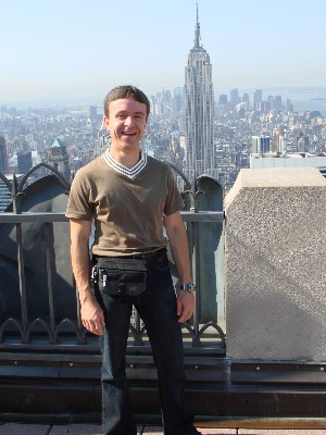 Stephan Krebs on Rockefeller Building, New York on August 23, 2006