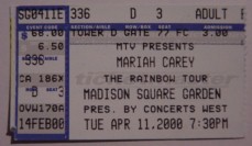 My Ticket - New York - 11.04.2000