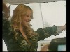 Visiting the troops in Kosovo on December 04, 2001